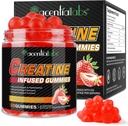 Kreatin Monahydrate Gummie für Männer Frauen Muskelwachstum, Sugar Free - Verbesserung der Stärke und Leistung, Bulk Supplements Creatine - Pre Workout Gummies- 120pcs