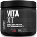 Jacked Factory Vita XT Performance Vitamin Powder - Tägliche Multivitamin-Pulver für Männer mit KSM-66 Ashwagandha, Prebiotic Fiber, Vitamin A, C, D, K, B6, B12, & More - Fruit Punch, 30Sv