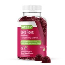 Viteey Beet Root Gummies 4000mg mit Tart Cherry - für gesunde Blutdruckunterstützung - Vegan, Gelatin kostenlos, Glutenfrei - Tasty Kaubare Berry Beet Flavored Gummy