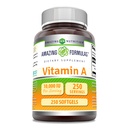 Erstaunliche Formeln Vitamin A 10000 IU Ergänzung | als Retinyl Palmitate | 3000 Mcg | Softgels | Non-GMO | Gluten Free | Made in USA (1 Pack, 250 Count)