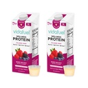 Vidafuel Wellness Protein Drink, 16g Protein pro 2oz Shot, 32 fl oz Carton, 2 Pack, Berry, Collagen und Whey Drink, Keine künstlichen Süßungsmittel