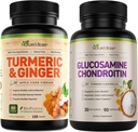 Nature's Base Turmeric & Ginger 120 ct + Glucosamin Chondroitin 90 ct