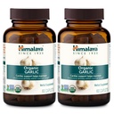 Himalaya Bio Knoblauch, Für Lipid Stoffwechsel und Immununterstützung, 1.400 mg, 60 Caplets, 1 Monat Versorgung, 2 Pack