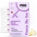 Pure Woman Pause-Me-Not Menopause Relief Vaginal Suppositorien - Vaginal Moisturizer für Menopausal Frauen - Vitamin E & Hyaluronsäure Vaginal Suppositorien für Trockenheit, Hot Flash & Nacht Sweat