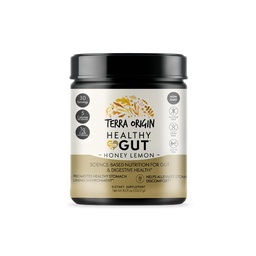 TERRA ORIGIN Gesundes Gut Pulver (Honey Lemon) | 30-Servings mit L-Glutamin, Zink, Glucosamin, Slippery Elm Bark und mehr!