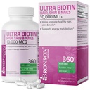 Bronson Ultra Biotin 10.000 Mcg Haarhaut und Nails Supplement, Nicht-GVO, 360 Vegetarische Kapsel