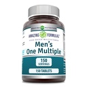 Erstaunliche Formeln Männer One Multivitamin Supplement | Lebensmittelbasiert | 150 Tabletten | Perfekte Mischung aus Vitaminen, Mineralien & Probiotika | Nicht-GVO | Glutenfrei | Made in USA