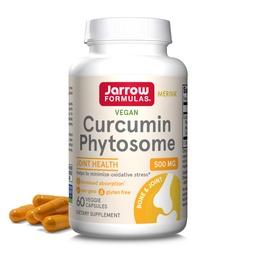 Jarrow Formeln Curcumin Phytosome 500 mg - 60 Veggie Kapseln - Formuliert mit Meriva - Antioxidans Support Supplement - Joint Health & Support - 60 Servietten