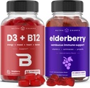NutraChamps Vitamin B12 Gummi und Elderberry Gummis Bundle