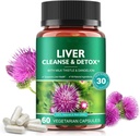 Leberreiniger & Detox Pillen für Lebergesundheit Reparatur - mit Milchdistel-Extrakt, Dandelion Wurzel, Ginger, Wurzelpulver & Vitamine - Natürliche Leberunterstützung, 60 Vegan Kapseln