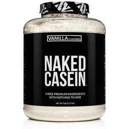 NAKED Casein - Vanilla Micellar Casein Protein - 5 Pfund Bulk, GMO-frei, Glutenfrei, Sojafrei, Konservierungsfrei - Stimuliertes Muskelwachstum - Enhance Recovery - 61 Servierungen