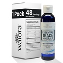 Waiora Essential Trace Minerals | Helfen Sie, verlorene / abgereicherte Mineralien | 60+ ionische Spurenminerale | Die Vitalfunktionen des Körpers, pH-Balance | Plus Elektrolyte für die Hydration (1 Bott / 48 Serve)