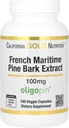 California Gold Nutrition Pine Bark Extract, Französisch Maritime, Oligopin, Antioxidans Polyphenol, 100 mg, 180 Veggie Kapseln
