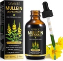 Mullein Tropfen für Lunge, Mullein Blatt Extrakt für Lunge,Mullein Blatt Extrakt Tinktur mit Chlorophyll natürliche Kräuterergänzung Mullein Extrakt Tropfen für Lung Cleanse und Atem Gesundheit