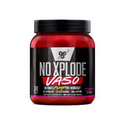 BSN N.O.-XPLODE Vaso Pre Workout Powder mit 8g L-Citrulline und 3,2g Beta-Alanin und Energie, Geschmack: Wassermelon Smash, 24 Portionen