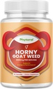 Pure Horny Goat Weed Extract mit Maca Powder – Immununterstützung – Hilft zu erhöhen Antrieb und Stamina – Booster für Männer und Frauen Tongkat Ali Plus L-Arginine erhöht Energie – 60 Kapseln
