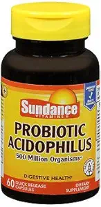 Sundance Probiotic Acidophilus Quick Release - 60 Kapseln, Packung von 3