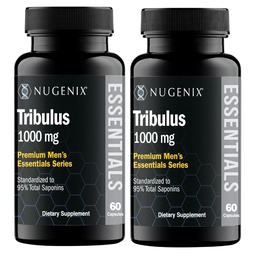 Nugenix Essentials Tribulus Terrestris für Männer Extrakt - 95% Gesamt Saponine, 1000mg Hohe Potenz, Extrastärke, 120 Zähler