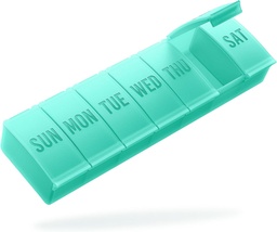 Barhon Pill Organizer Große, Wöchentliche Medizin Pill Organizer, 7 Tage Pillen Box Fall Reisen für große Vitamin-Ergänzungen Fischöl, Grün