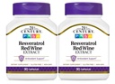 21st Century, Resveratrol Red Wine Extract, 90 Kapseln - 2pc