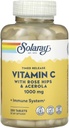 SOLARAY Timed Release Vitamin C mit Rose HIPS & Acerola, 1.000 mg, 250 Tabletten