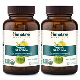 Himalaya Bio Garcinia Cambogia Kräuter-Ergänzung, Appetit-Unterstützung, Lipid Stoffwechsel, Gewicht-Unterstützung, USDA Organic, Non-GMO, Vegan, 600 mg, 60 Pflanzen-Based Caplets, 2 Pack