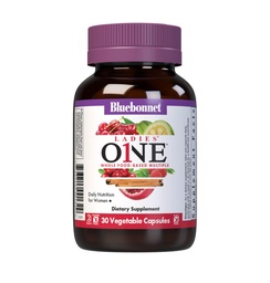 Bluebonnet Nutrition Damen One Organic Vegetable Capsule, Ganzes Essen Multiple, K2, Energie, Vitalität, Non-GMO, Gluten, Soy & Milk Free, Kosher, 1 Monat Versorgung, Hellgrau, 30 Count