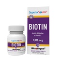 Überlegene Quelle Biotin 1000 mcg. Unter der Zunge schnell MicroLingual Tabletten auflösen, 100 Count, unterstützt gesundes Haar, Haut und Nagelwachstum, unterstützt Energiemetabolismus, Nicht-GVO