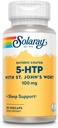 SOLARAY 5-HTP Plus St John's Wort - 30 Enteric-Coated Capsules - 100 mg - 30 Portionen