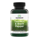 Swanson Premium- Turmeric & Black Pepper - Antioxidans, Digestion & Joint Support - 90 Veg Caps (3 Pack)