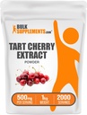 BulkSupplements.com Tart Cherry Extract Powder - Tart Cherry Supplement, Kräuterergänzung - Antioxidans Quelle, Glutenfrei, 500mg pro Servierung, 5kg (11 lbs) (Pack mit 5)