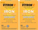 Vitron-c High Potency Eisen Ergänzung Tabletten 60 Ct (Pack von 2)