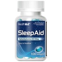 HealthA2Z Schlafhilfe, Diphenhydramine Softgels, 50mg, unterstützt tieferes, restliches Schlafen, Nicht Habit-Forming (100 Zähler)