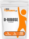 BulkSupplements.com D-Ribose Powder - D-Ribose Supplement, für Energieunterstützung - Entflammt & Glutenfrei, 5g pro Servierung, 1kg (2.2 lbs) (Pack von 1)