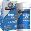 Garten des Lebens Dr. Formulierte Sport Probiotika Nahrungsergänzungsmittel, Organische Präbiotika für Frauen und Männer Athleten, Klinisch Studierte Kurkuma Curcumin, 50 Milliarden CFU, Darmgesundheit, Acidophilus, 30ct