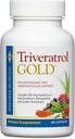 Dr. Whitaker Triveratrol Gold – Healthy Aging Supplement mit Resveratrol & Extrakten von Aloe Vera, Grüner Tee und Kurkuma – bietet Antioxidans & Cardiovascular Support (60 Kapseln)