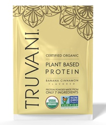 Truvani Vegan Pea Protein Pulver | Banana Cinnamon | 20g Bio Pflanzen basiertes Protein | 1 Servieren | Keto | Gluten & Dairy Free | Low Carb | Kein Zucker hinzugefügt
