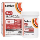 Ombre 3-in-1 Probiotic, Prebiotic and Postbiotic for Digestive Health & Gut Health - 45 Billion CFU - Bloating, Constipation & Gas Relief - Metabolic & Immun Support für Frauen & Männer, 30 Tage Versorgung