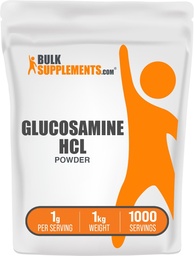 BulkSupplements.com Glucosamin HCl Powder - Glucosamin Supplement, Joint Support Supplement - Glutenfrei, 1g pro Portion, 5kg (Pack mit 5) (11 lbs)