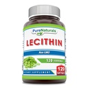Pure Naturals Lecithin 1200 mg Softgels Supplement | Hohe Potenz | Non-GMO | Glutenfrei (120 Count)