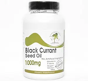 Black Currant Seed Oil 1000mg ~ 90 Kapseln - keine Additive ~ Naturetition Supplements