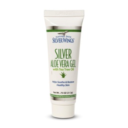 Naturpfad Silber Flügel 200ppm Silber mit Aloe Vera Gel und Teebaumöl - beruhigende Hautpflege - 0.75 oz