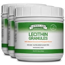 Lecithin Granules Supplement | Natural Soy Lecithin Powder ist eine ausgezeichnete Quelle von Phosphatidyl Choline | Lactation Support, Immunfunktion und Unterstützung Gehirn Gesundheit, 16 oz