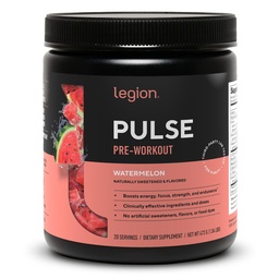 LEGION- All Natural Nitric Oxid Preworkout Trinken, um Energie zu steigern, Kreatin kostenlos, Natürlich süß, Beta Alanine, Citrulline, Alpha GPC (Watermelon)