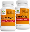 Terry Natürlich CuraMed Akute Schmerzlinderung - Ergänzung mit BCM-95 Curcumin & BOS-10 Boswellia - Schwarzes Sesam Öl zur Unterstützung Relief von okzialen Störungen - 120 Flüssige Gele (Pack von 2)