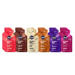 GU Energy Original Sports Nutrition Energy Gel, Vegan, Gluten-Free, Kosher und Dairy-Free On-the-Go Energy für jede Workout, 24-Count, sortierte Flavors