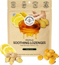Beekeeper's Naturals Beruhigende Honig Ginger Zitronen Husten Tropfen - Immununterstützung mit Vitamin D, Zink und Propolis Throat Beruhigende Lozenges, 14 Ct