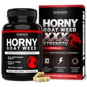 Horny Goat Weed für Männer und Frauen - [Maximale Stärke 1590mg] Maca, Ginseng, L-Arginin, Tribulus - Premium Hornygoatweed - Icariin Epimedium für Männer - 3. Partei getestet - USA Made - 120 Count