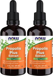 JETZT Ergänzungen, Propolis Plus Extrakt Flüssigkeit mit Dropper, Kräuterergänzung, 2-Ounce (Pack von 2)