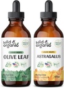 Wild & Bio Olivenblatt Tinktur 4 fl oz & Astragalus Tinktur 4 fl oz